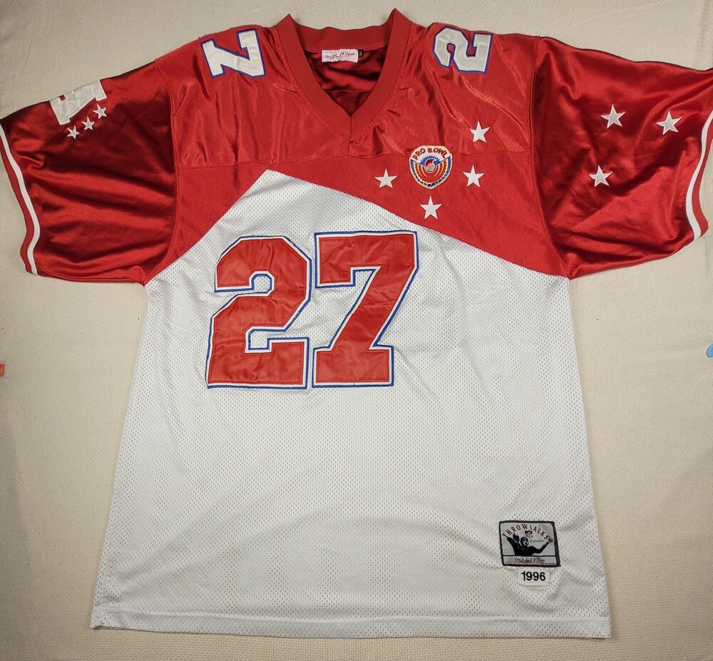 Vintage AFC Pro Bowl Jersey Mens Large Red White NFL Football Steve Atwater 90s